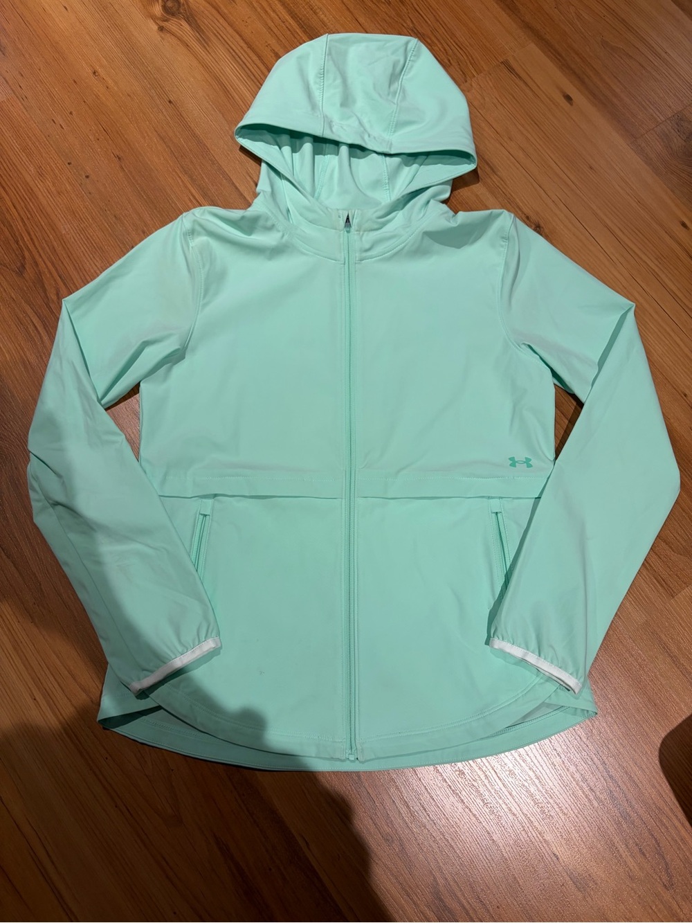 Under Armour Women's Mint Green Hooded Full-Zip Utility Jacket